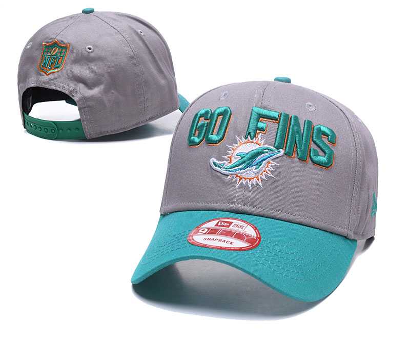 Dolphins Go Fins Gray Peaked Adjustable Hat GS,We sell and wholesale Dolphins Go Fins Gray Peaked Adjustable Hat GS on line form chian!